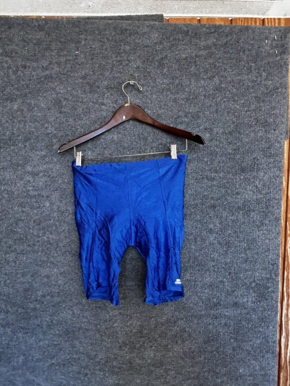 Perfection Shapewear Shorts Womens Small Blue High Waist Slimming Nylon Spandex